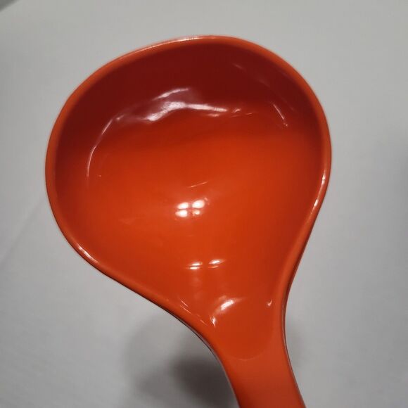 Vintage FOLEY Orange Nylon Ladle Serving Utensil 11.5 in Kitchen Plastic - Picture 5 of 6